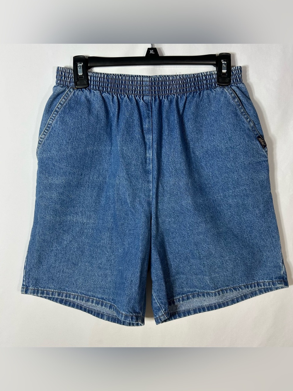 Vintage Chic Women’s Denim Shorts size 10 elastic 80’s 90’s